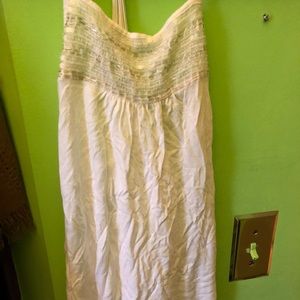 Express white cross back tank. Dressy, small